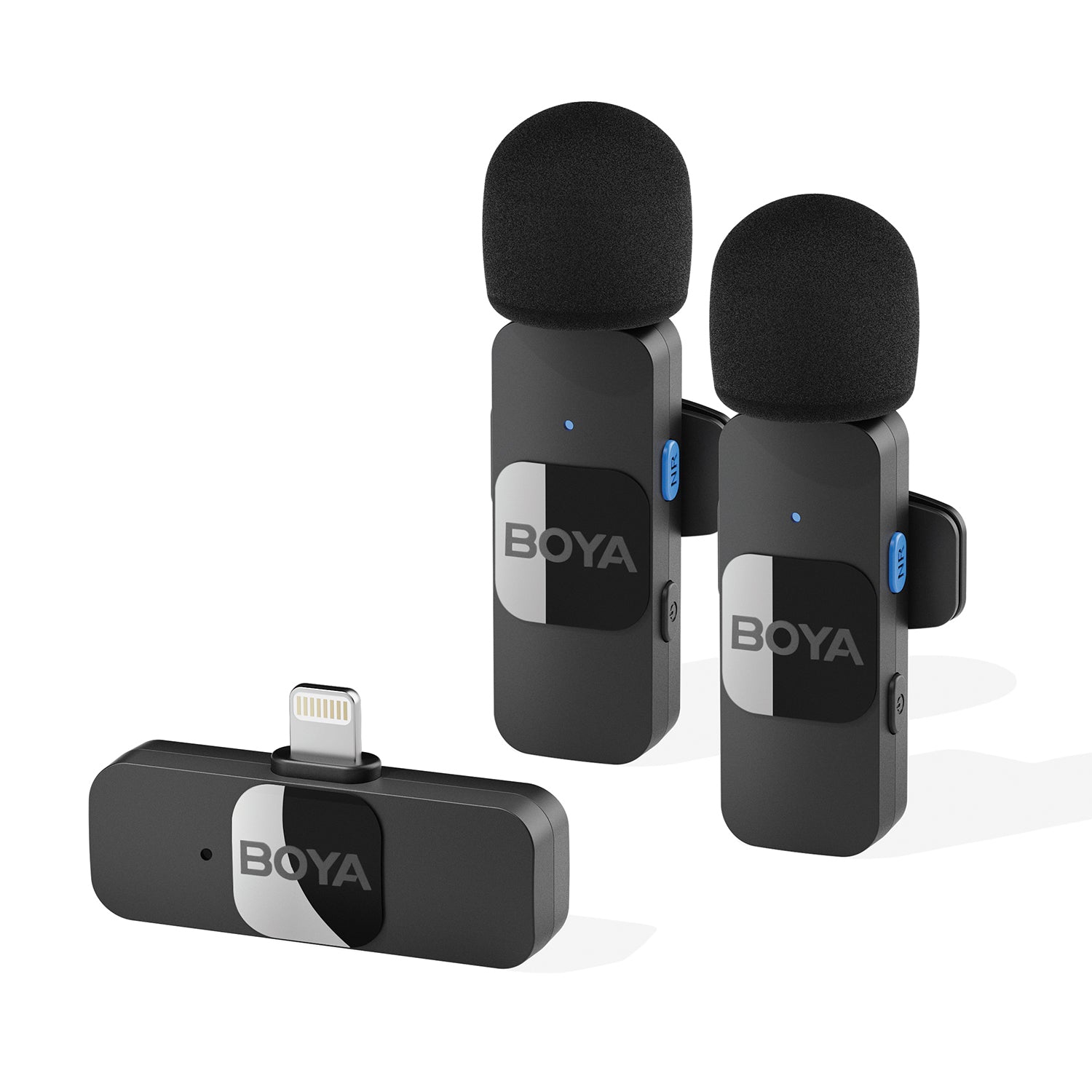 BOYA BY-V2 Dual Wireless Lavalier Microphone for iPhone